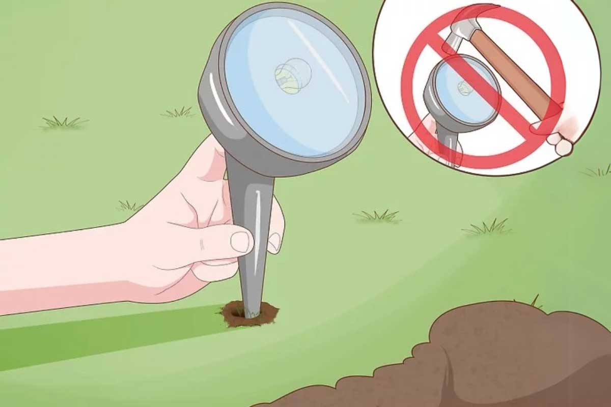 نکته مهم: عدم استفاده از چکش برای نصب چراغ‌های پارکتی