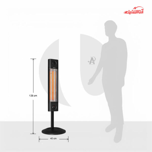 هیتر برقی ایستاده 2500 وات لوترا مدل CH2500RE