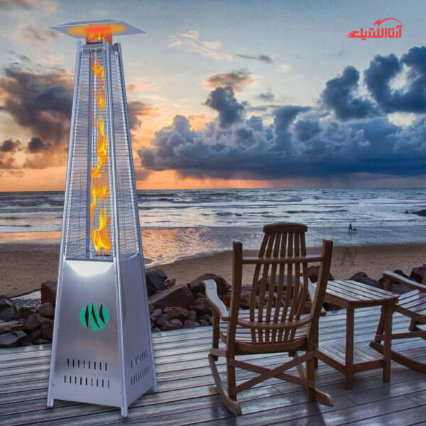 بخاری هرمی گازی فضای باز منگزی مدل MASH04