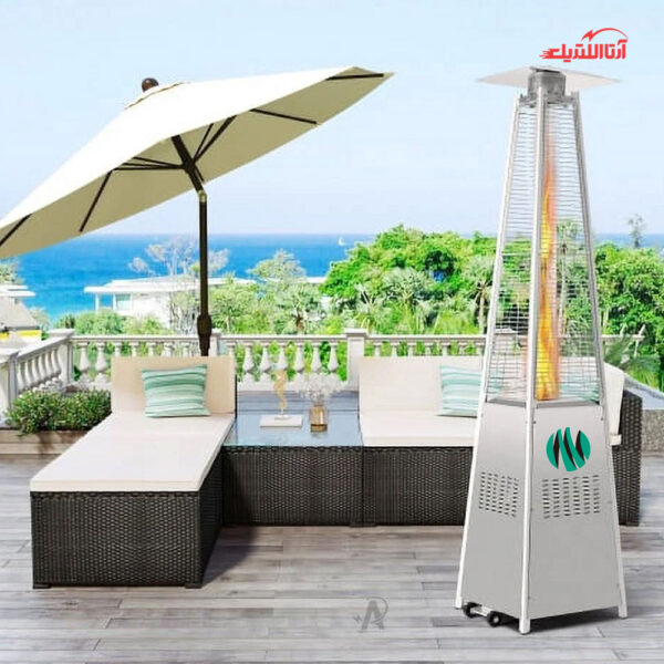 بخاری هرمی گازی فضای باز منگزی مدل MASH04