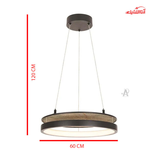 چراغ آویز 27 وات ریموت دار سه حالته ستاره شمال مدل MH7