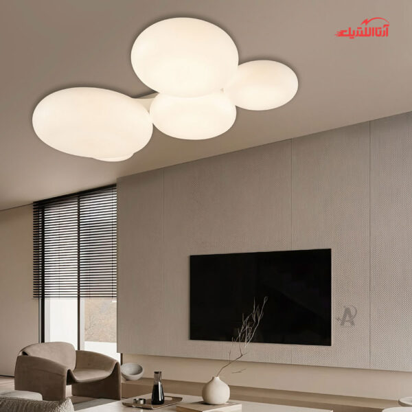 چراغ سقفی 102 وات ریموت دار سه حالته ستاره شمال مدل TS76