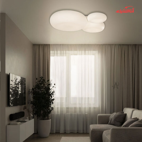 چراغ سقفی 102 وات ریموت دار سه حالته ستاره شمال مدل TS76