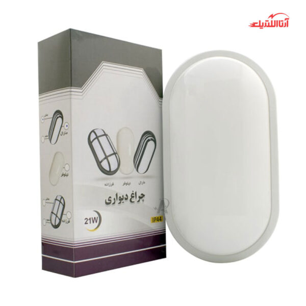 چراغ سقفی بیضی روکار 24 وات شی کاریزما مدل نیلوفر