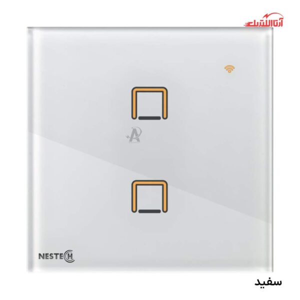 کلید لمسی هوشمند دو پل ترکیبی RF نستک سری INNOVA کد NE4MS01XG1