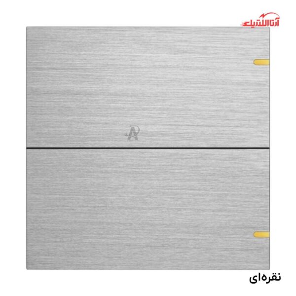 کلید پوش باتن هوشمند دو پل Zigbee نستک سری TRONE کد TR5LSALXG2