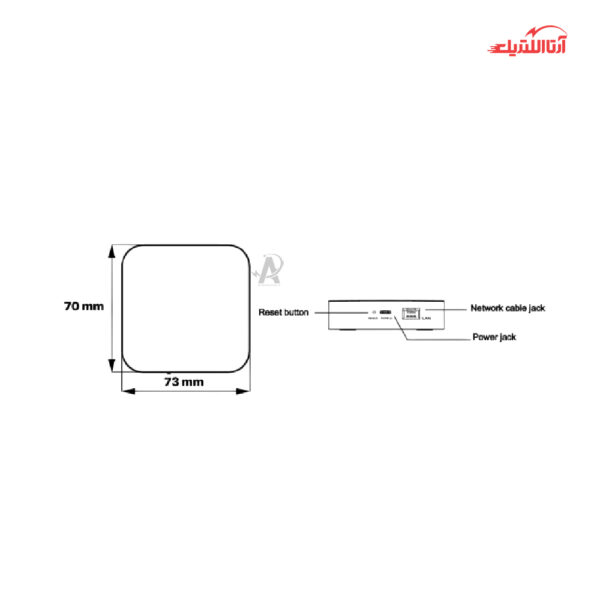 کنترل کننده مرکزی سیمی Lan نتسک مدل ZG-806ZL