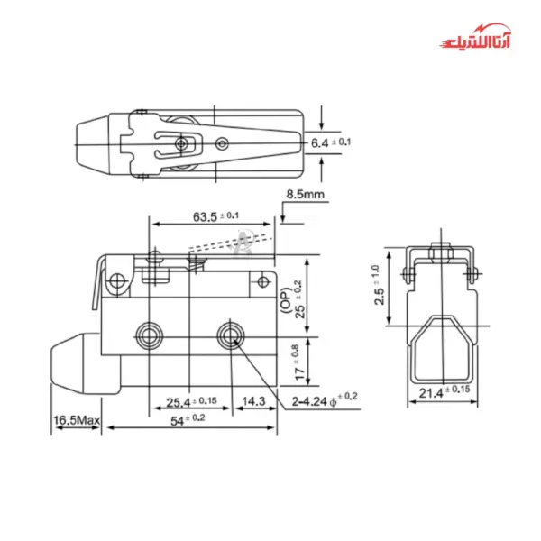 لیمیت سوئیچ قاب دار CNTD مدل CZ-7140