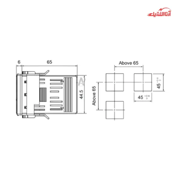 ترموستات دیجیتال48*48 CNTD کد CTN4S-461P