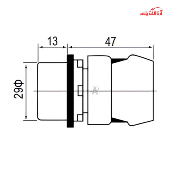 شستی استارت قطر 22 CNTD کد C2PNF