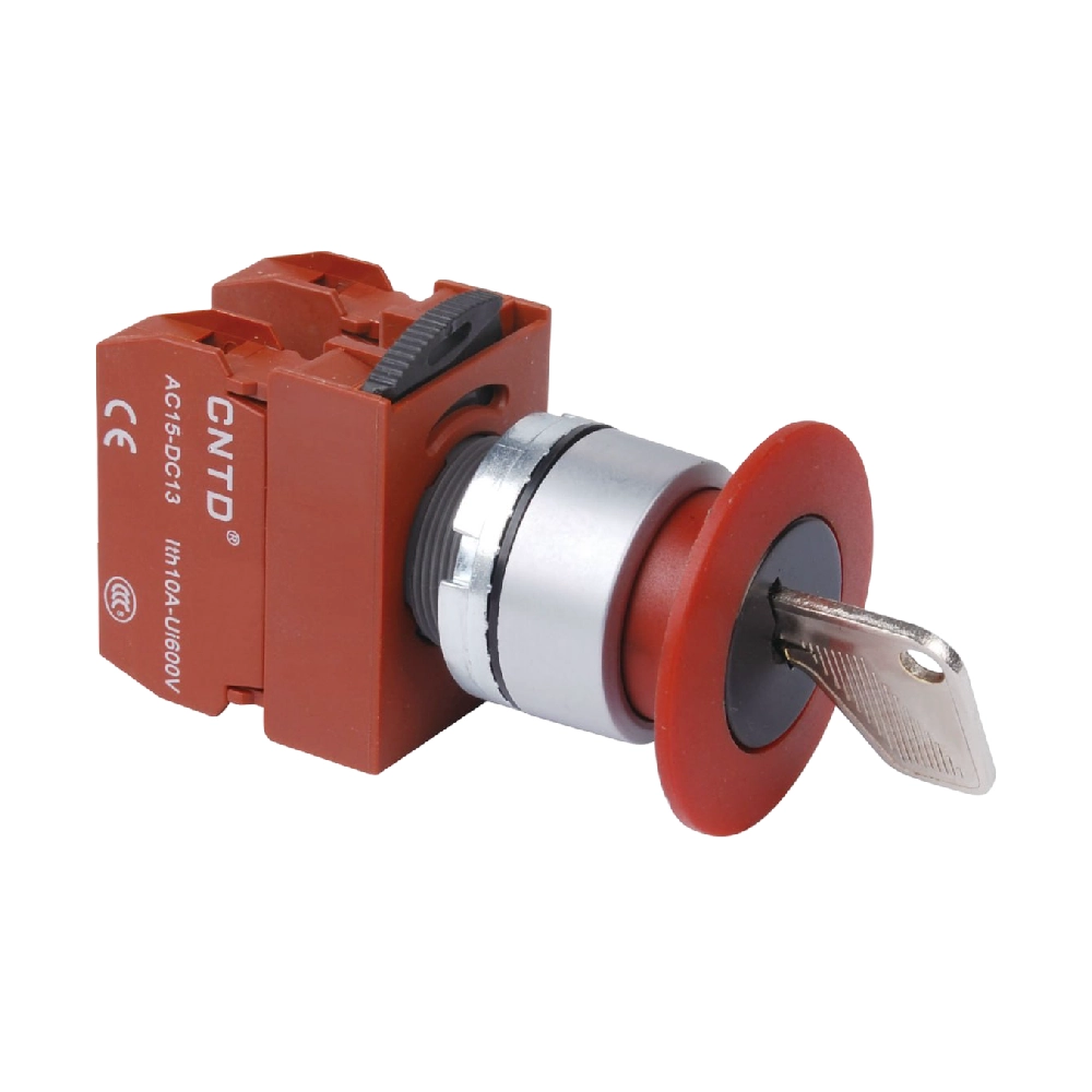 شستی قارچی قفل شو سوئیچ دار با کلگی قطر 40 CNTD مدل C2PNKM4