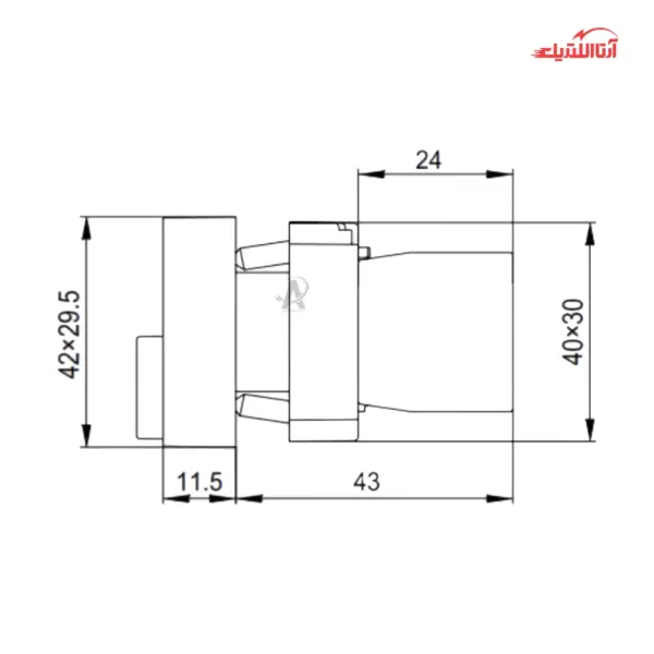 شستی دوبل ساده CNTD مدلCB2-8425