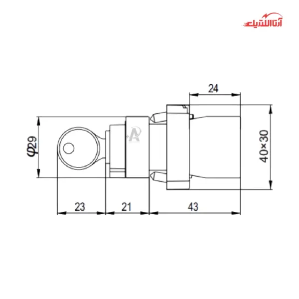 شاستی یک طرف سوئیچ دار CNTD مدل CB2-BG21