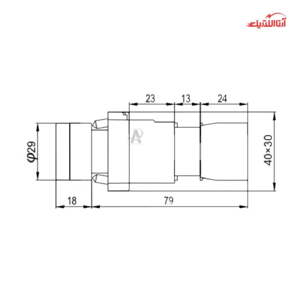 شستی استارت چراغ دارCNTD مدل CB2-BW