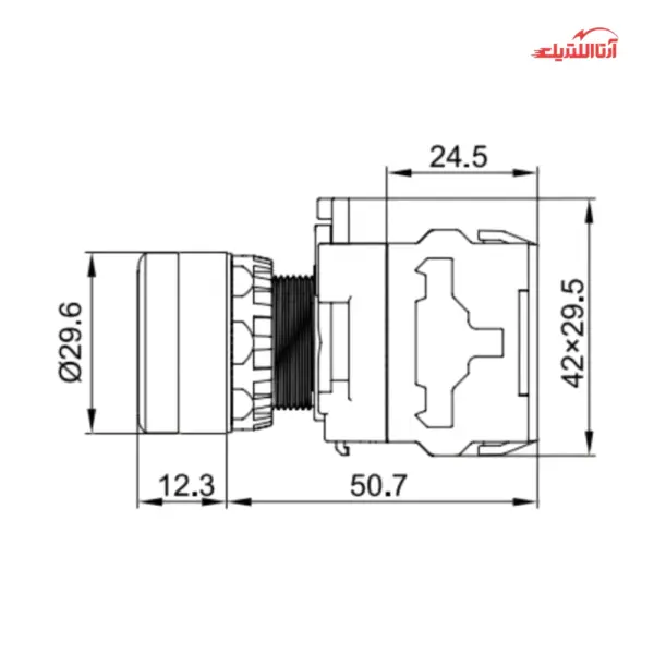 شستی استارت ساده CNTD مدل LA38-11PN