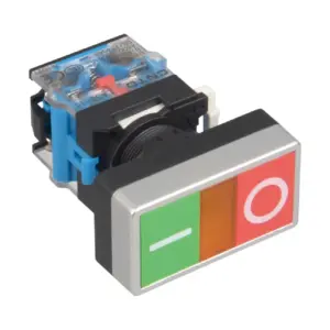 شستی دوبل ساده با طلق سفید CNTD مدل LA38-11PNSW/Q3