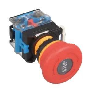 شستی قارچی قفل شو CNTD مدل LA38-11ZS40-C3/FH6-RD