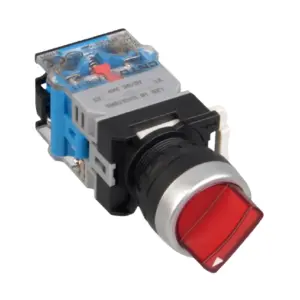 کلید فرمان دو طرفه چراغدار CNTD مدل LA38-20XD31-Q3/RD220