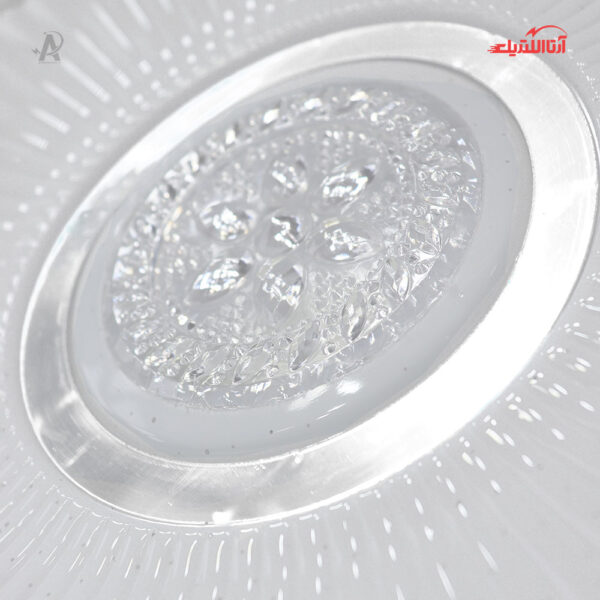 چراغ سقفی روکار 80 وات سه ‌حالته فانتزی شی کاریزما مدل مهتاب کد 014