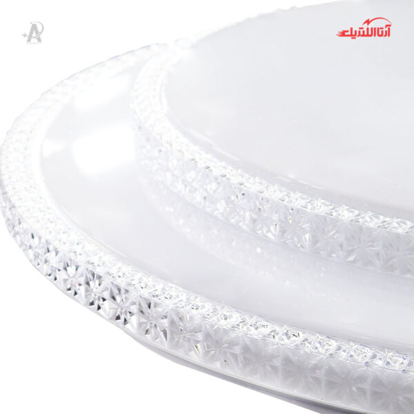 چراغ سقفی روکار 80 وات سه حالته فانتزی شی کاریزما مدل مهتاب کد 016