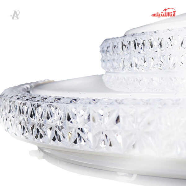 چراغ سقفی روکار 180 وات سه حالته فانتزی شی کاریزما مدل مهتاب کد 016