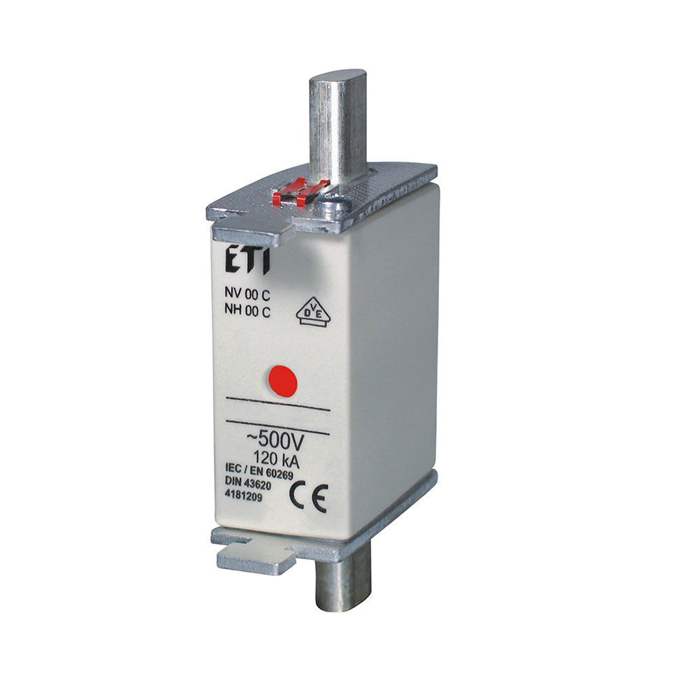 فیوز کاردی با نشانگر 4 آمپر ETI سری NH/NV 00C