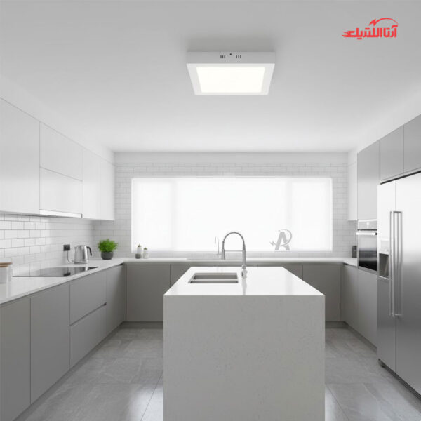 پنل سقفی روکار 24 وات 30 در 30 گلنور مدل پارمیس