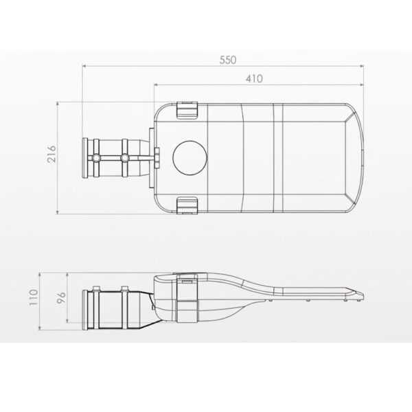 چراغ خیابانی 50 وات آلتون رای مدل سهند US11