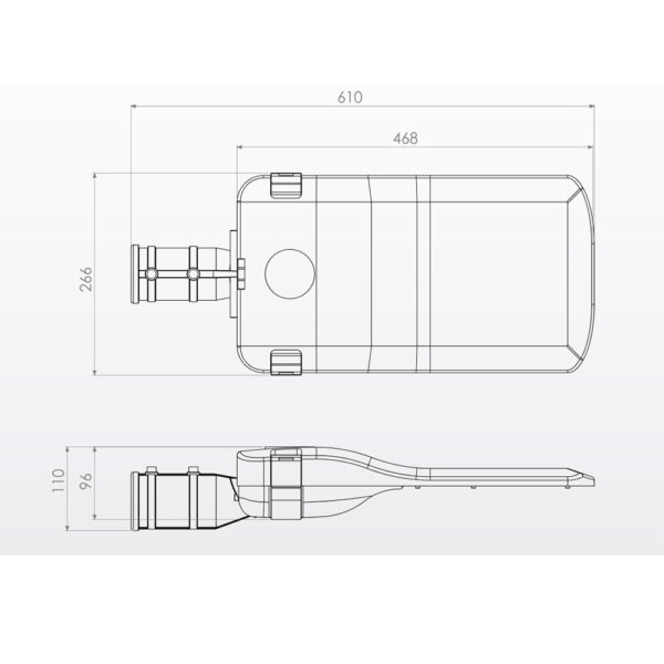 چراغ خیابانی 100 وات آلتون رای مدل سهند US21