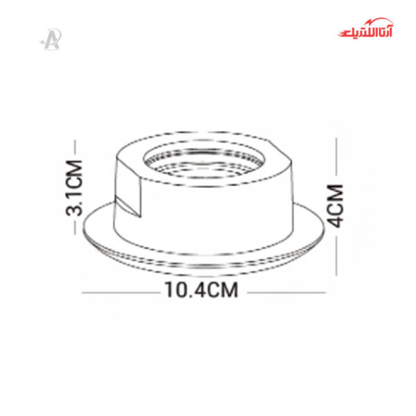 فریم گچی سقفی توکار شعاع مدل SH-5601