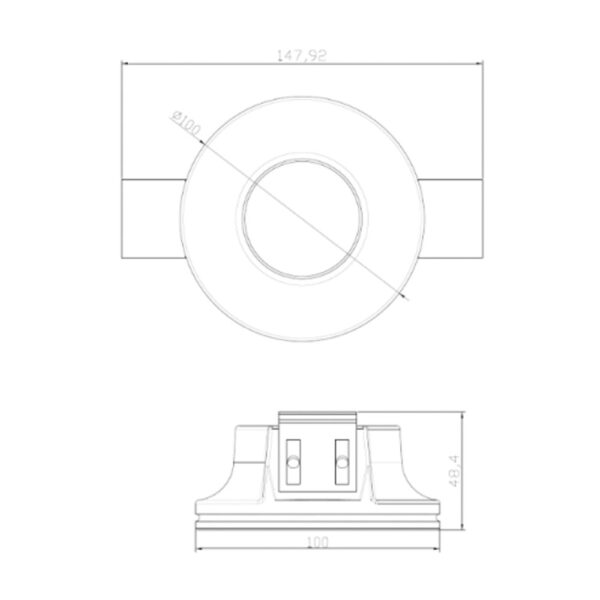 فریم گچی سقفی توکار شعاع مدل SH-3302