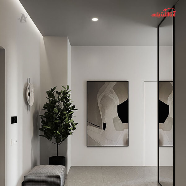 چراغ سقفی توکار 8 وات SMD دانلایت شعاع مدل SH-2051-8W