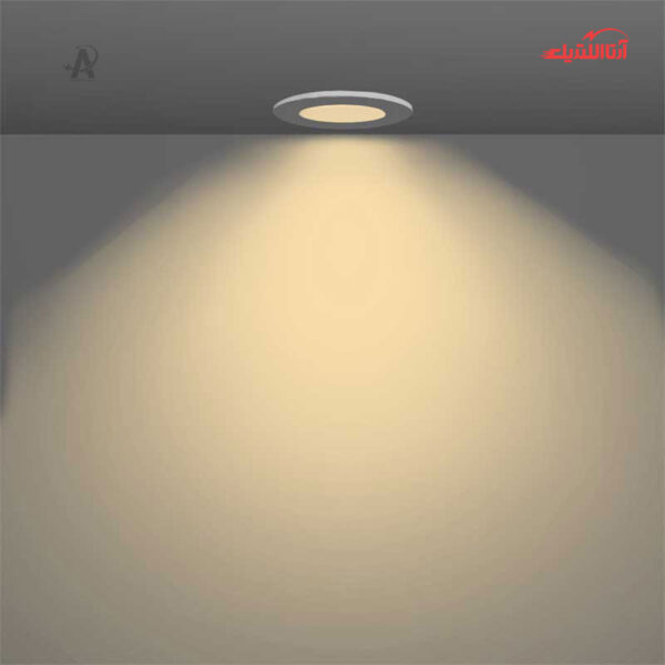 چراغ سقفی توکار 7 وات SMD دانلایت شعاع مدل SH‑2020‑DOB‑7W