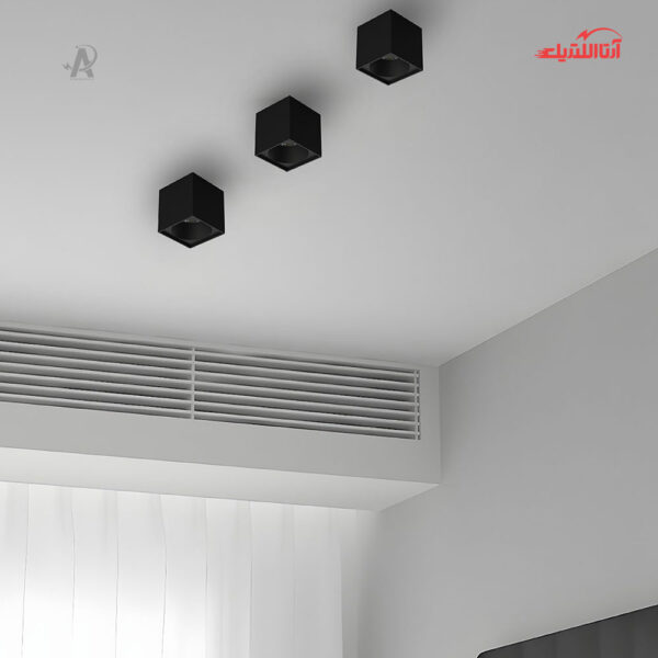 چراغ سقفی روکار 12 وات شعاع مدل SH‑1012F-12W