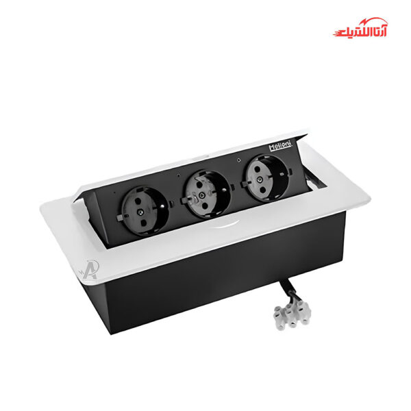 پریز توکار سه خانه ملونی مدل 10088