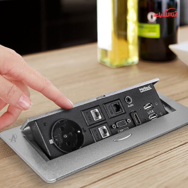 پریز توکار تک خانه ملونی مدل 10092