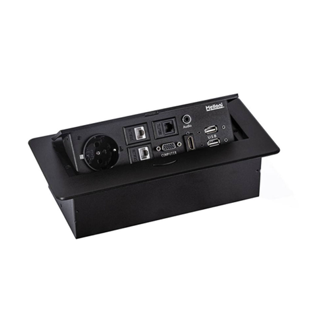 پریز توکار تک خانه ملونی مدل 10092