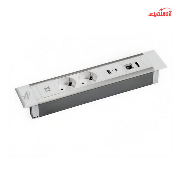 پریز توکار دو خانه ملونی مدل 10094