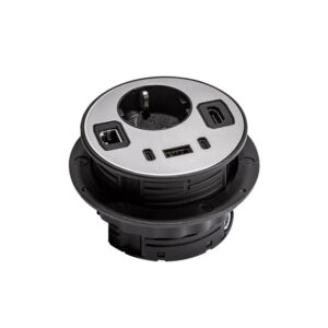 پریز توکار گرد تک خانه ملونی مدل 10096