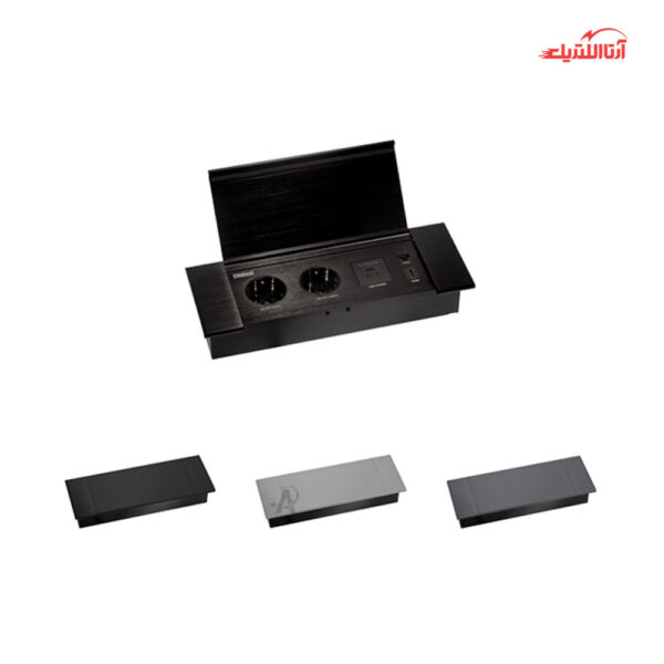 پریز توکار دو خانه ملونی مدل 10108