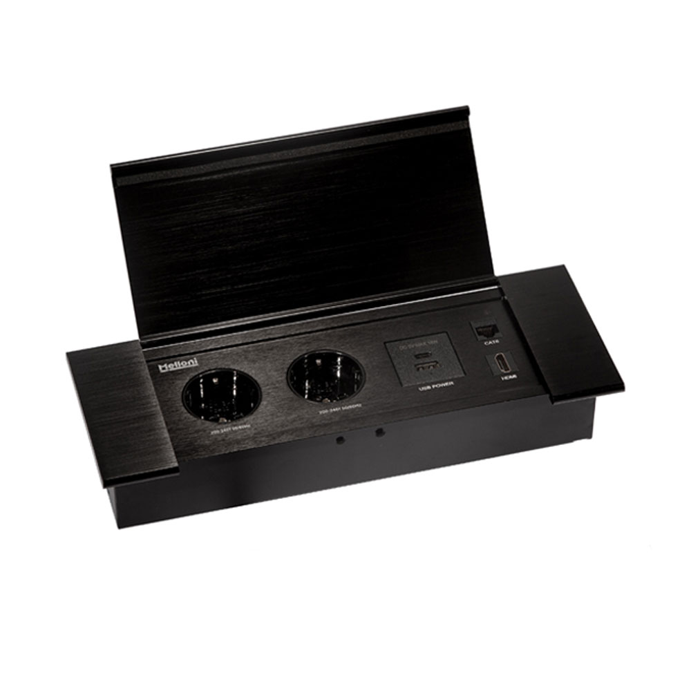 پریز توکار دو خانه ملونی مدل 10108