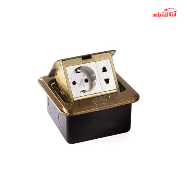 پریز کف توکار یک خانه ملونی مدل 10112