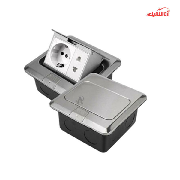 پریز کف توکار یک خانه ملونی مدل 10112