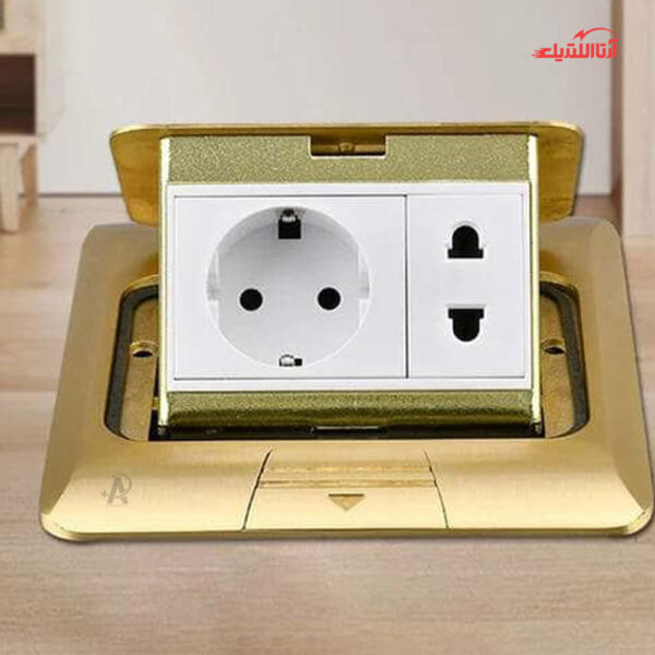 پریز کف توکار یک خانه ملونی مدل 10112