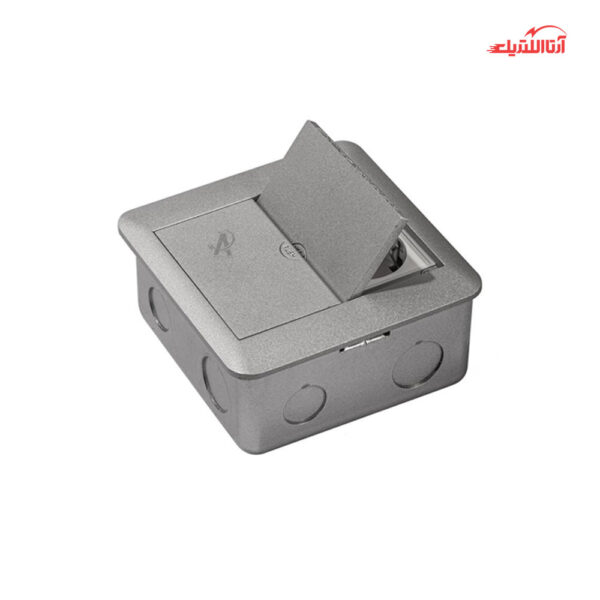 پریز کف توکار دو خانه ملونی مدل 10122