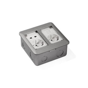 پریز کف توکار دو خانه ملونی مدل 10122