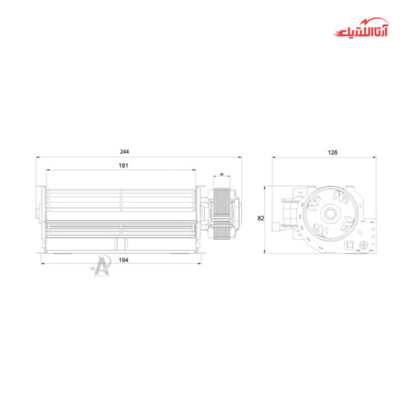 فن تانژانت 6 سانت 17 وات دمنده مدل DTG-H1