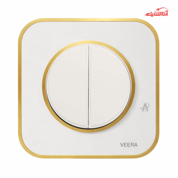 کلید دو پل ویرا مدل آرک آلفا با قاب گلس