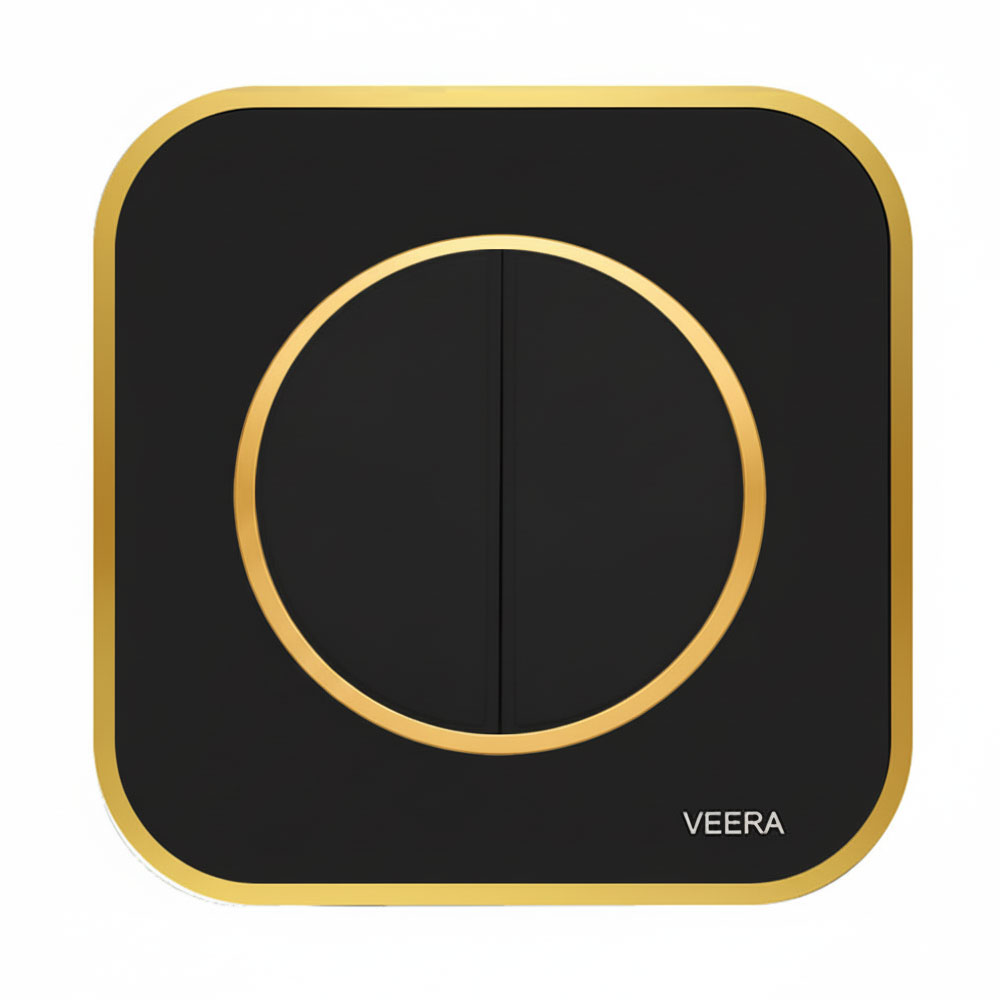 کلید دو پل ویرا مدل آرک آلفا با قاب گلس