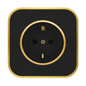 پریز برق ارتدار ویرا مدل آرک آلفا با قاب گلس